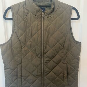 GAP Quilted Olive Green Vest